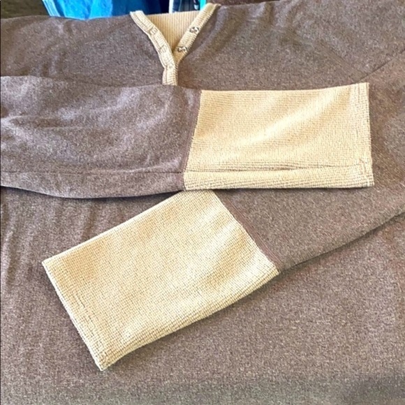 North Face half button up Color block Hoodie SZ Medium - Picture 4 of 9